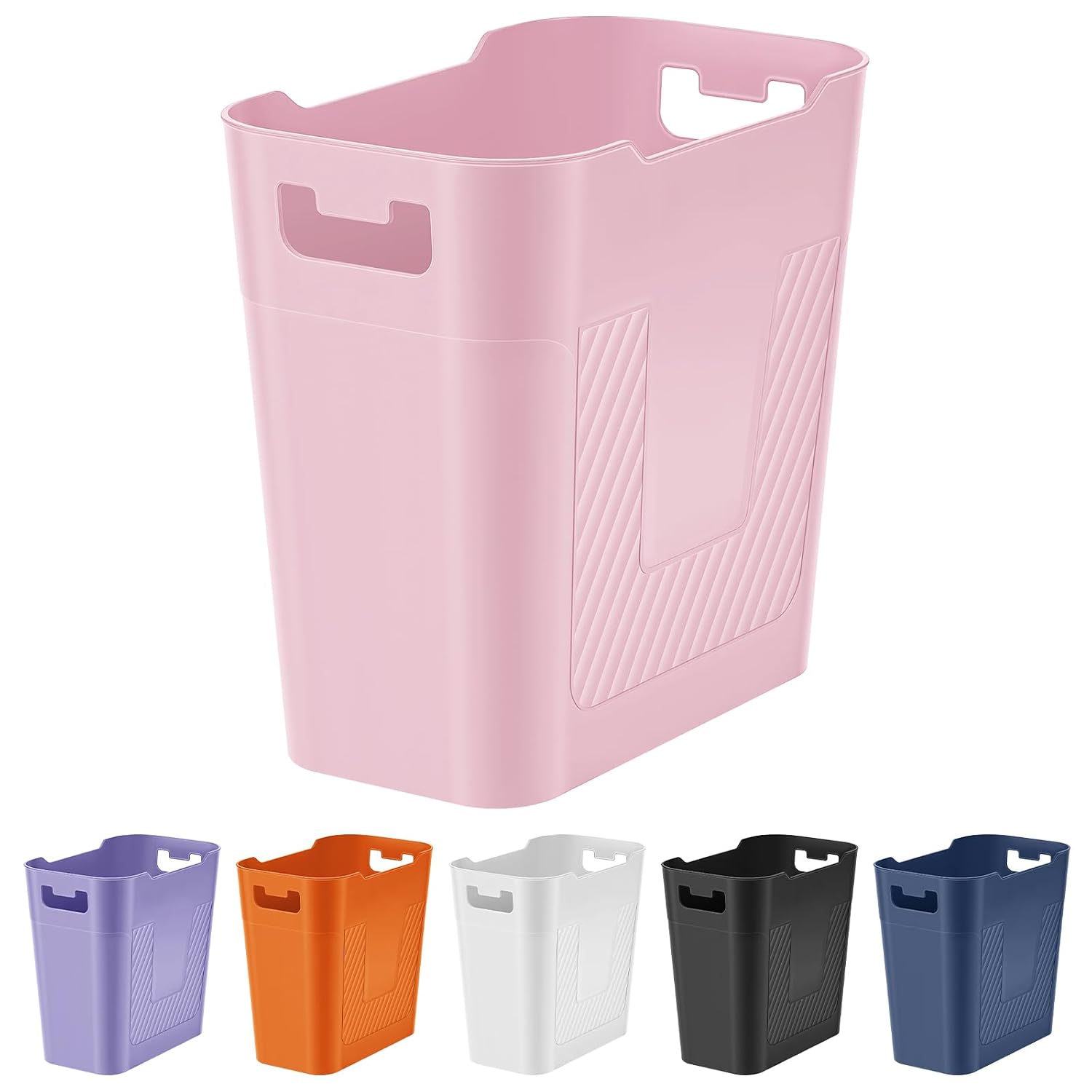 Small Pink Bathroom Trash Can Wastebasket Garbage Can 2.2 Gallon