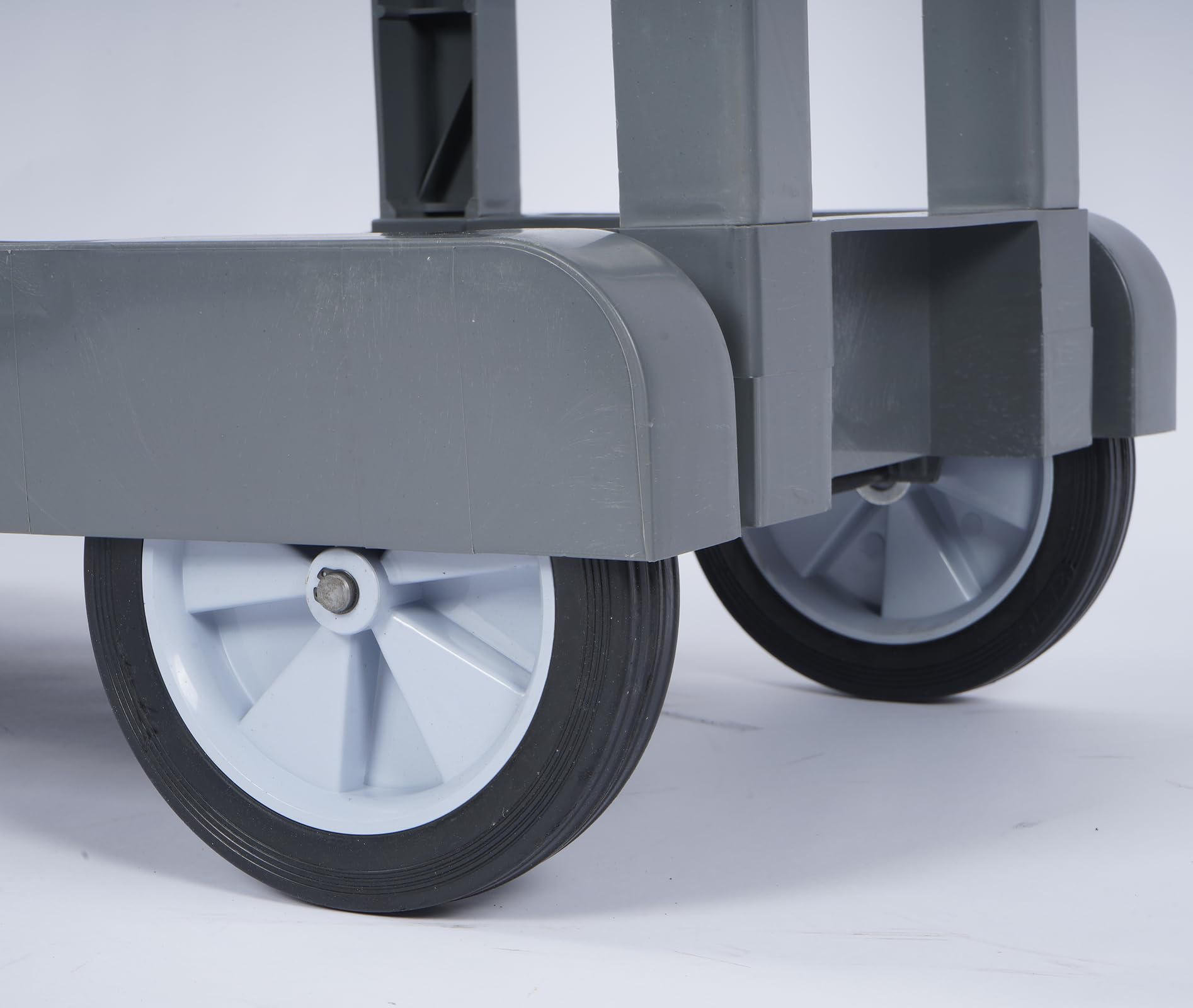 tonchean Carrello per la pulizia commerciale Carrello per la pulizia pesante Carrello di servizio carrello portatile multifunzione per la casa grigio