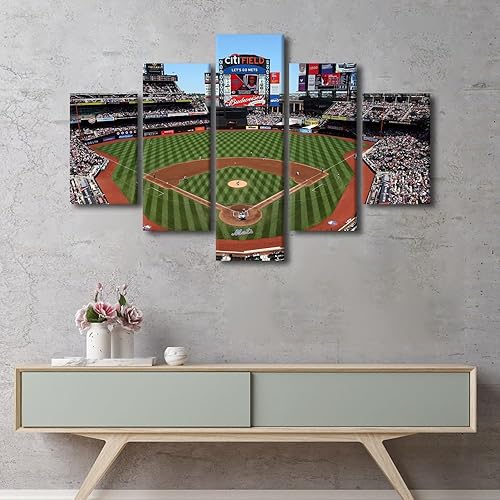 Miniatura 32 de Decoración de pared, lienzo para estadio deportivo de Estados Unidos, arte de pared moderno Fenway Park en Boston, arte de pared para oficina, sala