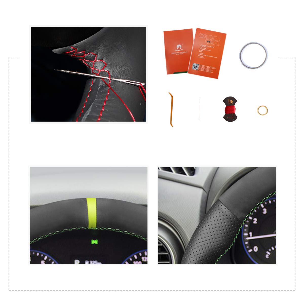 Cubierta Para Volante En Color Plateado Para Mercedes Clase C W204, E W212, CLA W117, CLS C218 Y SLK C172 (2012-2014)