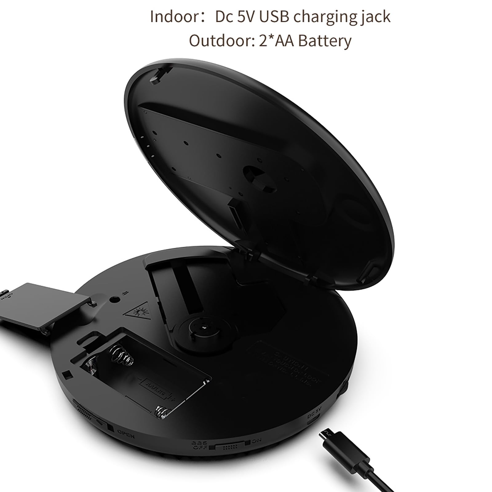 Lecteur CD Bluetooth, Baladeur CD Rechargeable Avec Haut-parleur, Prend En Charge CD/CD-R/CD-RW/MP3/AUX, Piles/USB, Fonction Anti-saut Et Lecture De Mémoire, Pour Se Détendre, Offrir, Étudier