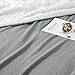 IR Imperial Rooms Sherpa Fleece Throw Blanket Twin Size for Couch - Thick and Warm Fluffy Blankets for Winter, Soft and Fuzzy Twin Blanket for Bed and Sofa, Light Grey, 60x80 Inches