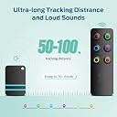 Careflection || Key Finder, Wireless RF Item Locator Item Tracker Support Remote Control,1 RF Transmitter and 6 Receivers - Wireless Key RF Locator, Pet Tracker Wallet Tracker gallery image