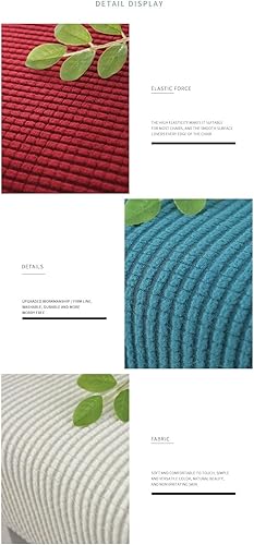 Miniatura 4 de Funda elástica para sofá, paquete completo, funda completa de color sólido, funda de protección para sofá de gato y perro (color  C, tamaño 31-46