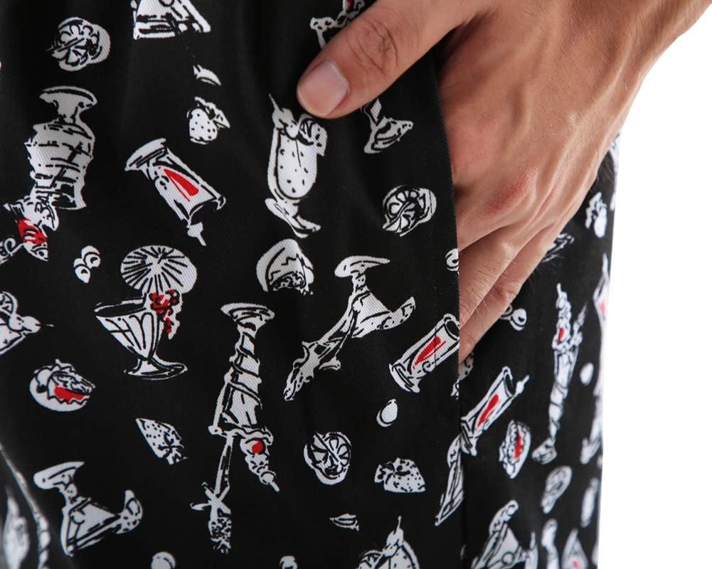 Men’s and Women's Baggy Printed Chef Pants Kitchen Uniforms with Elastic Waist Floral Restaurant Work Pants - Image 7