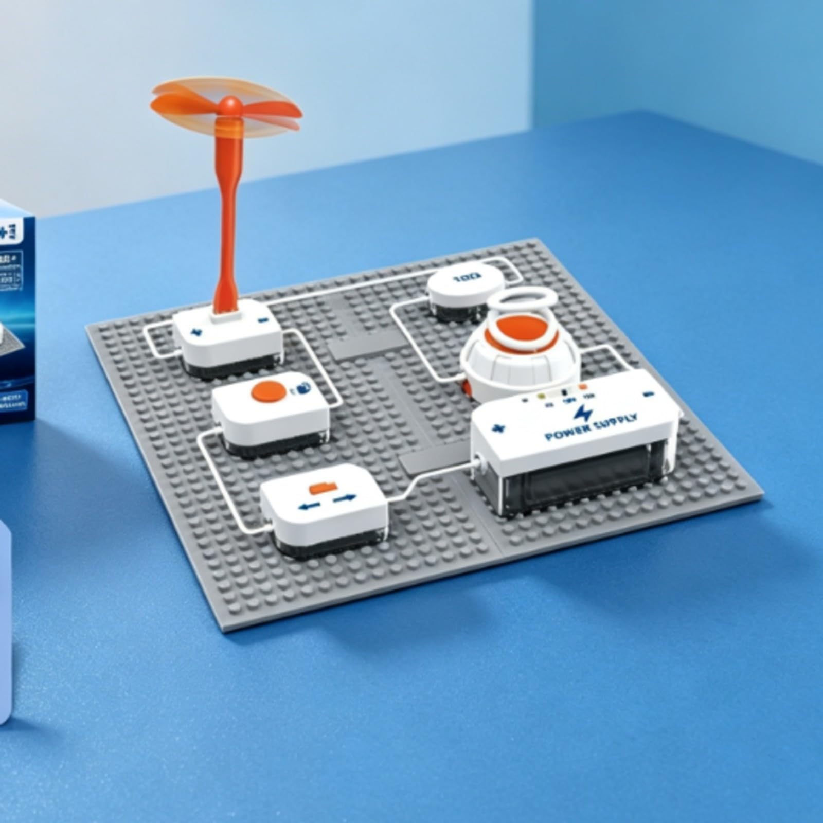 Kit di Costruzione Elettronica | Struttura in Plastica Compatta, Kit di Circuiti Elettrici, Interattivo, Giocattolo, per Scuola