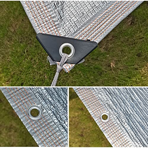 Toldo de aluminio con ojales pantalla reflectante para coche y perro 6