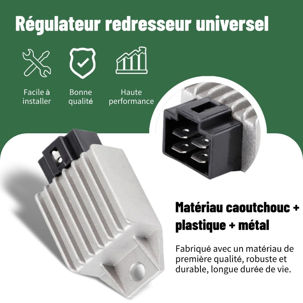 4 Broches Régulateur De Tension Redresseur Gy6 50 Cc 60 Cc 80 Cc 125 Cc