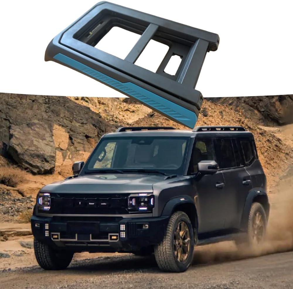 Side Roof Rack Access Ladder Liftable Foldable Rear Lift Ladder Fit for JETOUR Traveler T2 2023-2025 Deployable (Yellow)