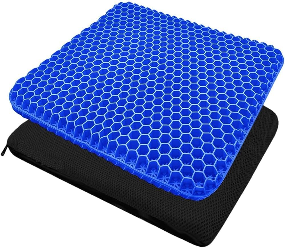 sliceit Cooling Gel Seat Cushion, Thick Big Breathable Honeycomb Design Absorbs Pressure Points Seat Cushion with Non-Slip Cover Gel Cushion for Office Chair Home Car seat Cushion for Wheelchair (B0DG927C5H) Amazon Price History, Amazon Price Tracker