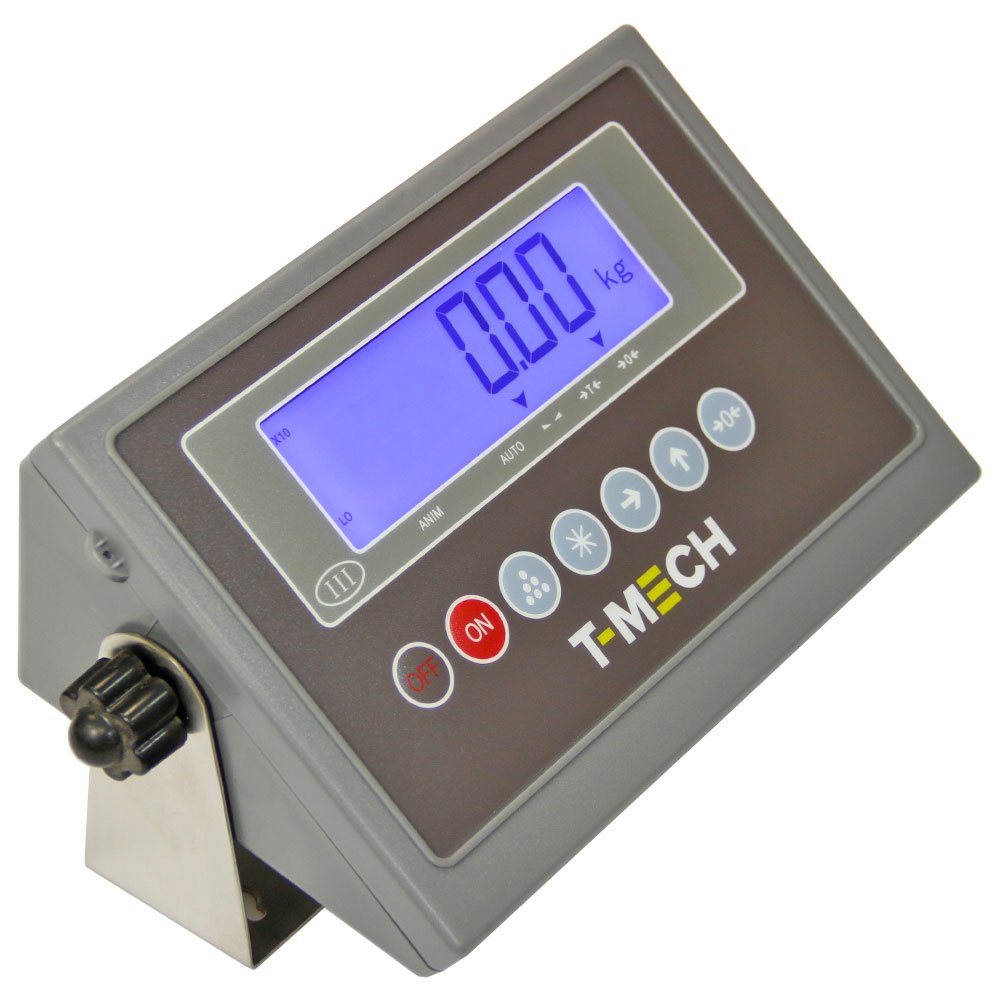 Balanza Industrial Plataforma Pesaje Báscula Peso Comercial Profesional para Palé Pallet 3000kg 120cm x 120cm y Pantalla LCD
