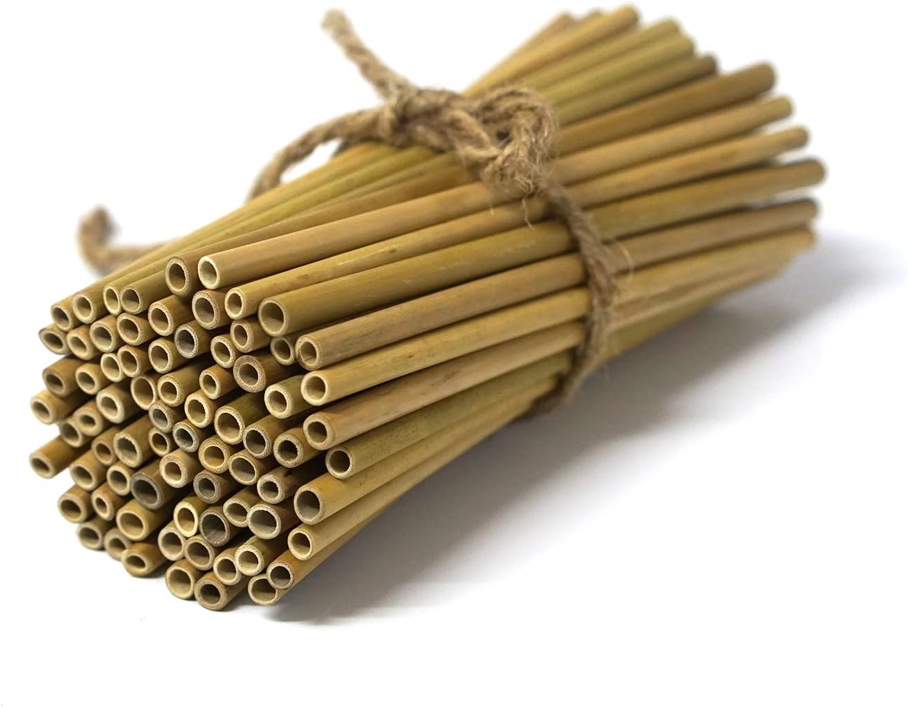 IA Crafts Bamboo Sticks, 120 Natural Bamboo Craft Supplies, 5.7' 5.9' Long, 0.20'-0.24' Diameter, Perfect for DIY Projects