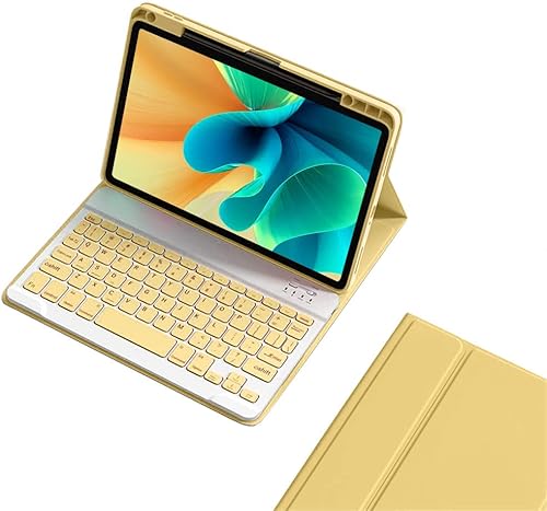 Miniatura 9 de Funda de teclado para iPad de 10 generación 2022 de 10.9 pulgadas, magnéticamente desmontable con teclado de color Bluetooth, funda inteligente con