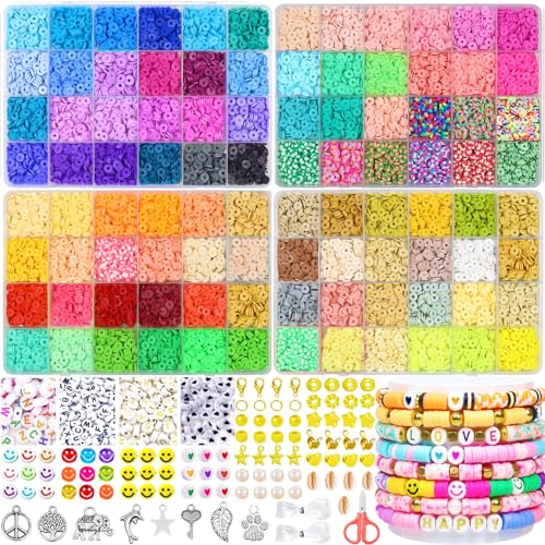 96 Colores 12300 Piezas Cuentas para Pulseras 6mm Cuentas para Hacer Pulseras, Abalorios para Hacer...