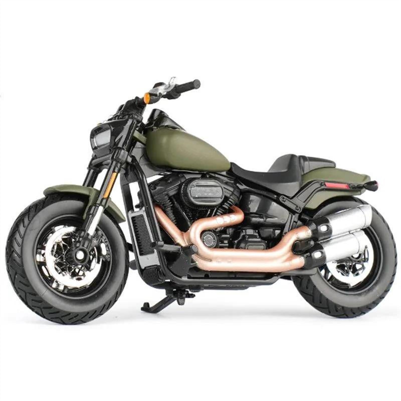 SEYXF Motorbike Toy Motorcycle Model Simulation Alloy Toy 1:18 for Harley for Davidson Fat Bob 114 2022(with Retail Box)