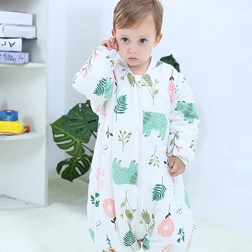 Miniatura 6 de Happy Cherry Manta unisex para bebé, desmontable de manga larga, trajes de nieve de algodón para invierno, 6 meses-18 meses