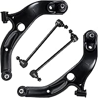 Vista 58 de Detroit Axle - Kit de brazos de control inferiores delanteros para Dodge Dart 2013, 2014, 2015, 2016, 2 brazos de control inferiores con ensamblaje