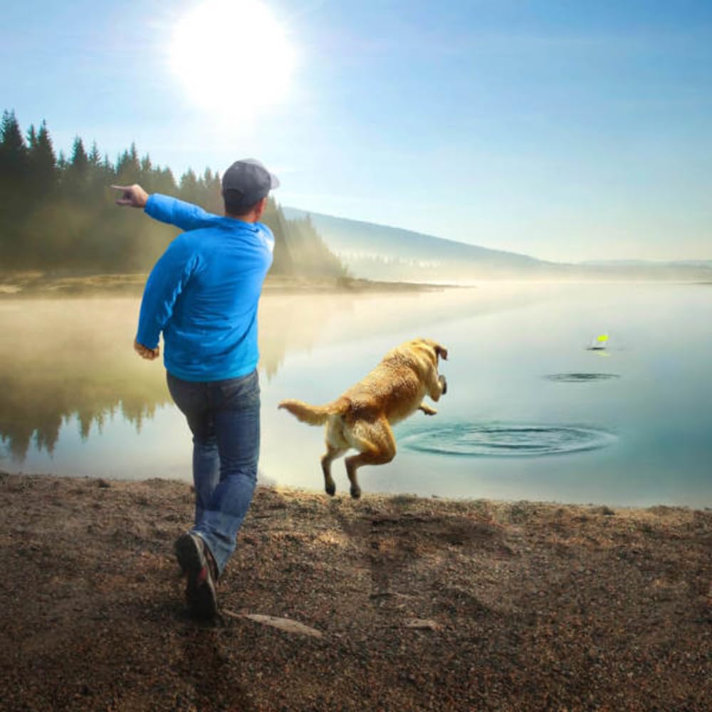 Kurgo Apportierspielzeug für Hunde - Fördert das Spielen im Wasser und Bewegung - Langlebiges Schwimmspielzeug - Leuchtende Farben - Schwimmende Apportiersteine - Ungiftig - 3er-Pack