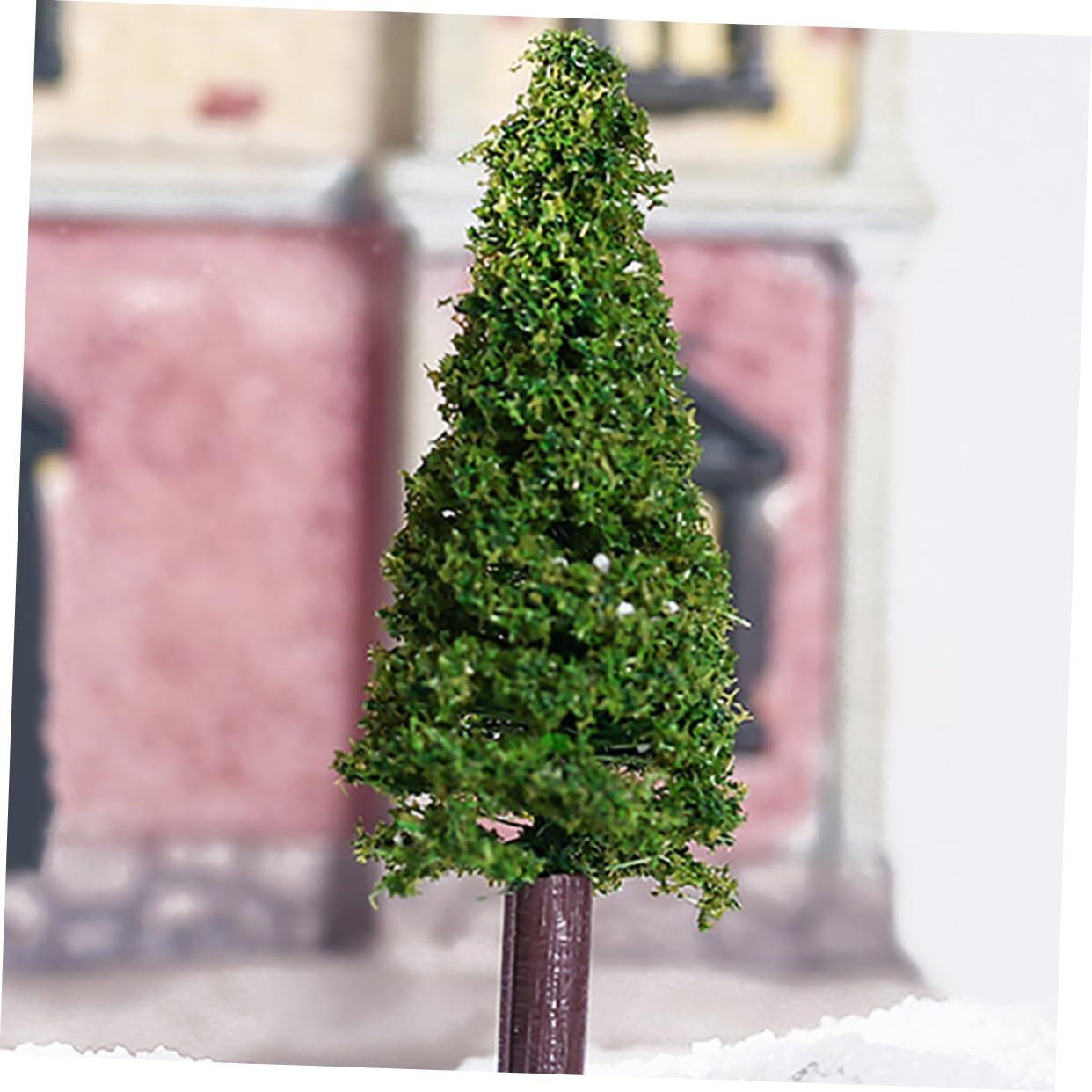 SHINEOFI 24pezzi Miniature Pine Tree Model for Train Scenery and Architectural Dioramas and Iron for Landscape Decoration