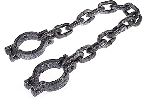 BinaryABC Plastic Wrist Shackles Prison Chain Handcuffs