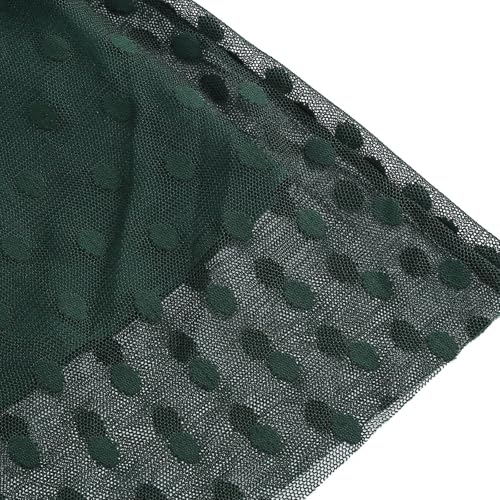 Robe de cocktail femme imprimé pois chic à manches courtes