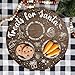 Yasmart Life Christmas Decorations Supplies Wooden Santa Cookie Plate Dear Santa Christmas Treat Tray Platter Mat for Santa Claus Reindeer Xmas Eve Treat Board Favors