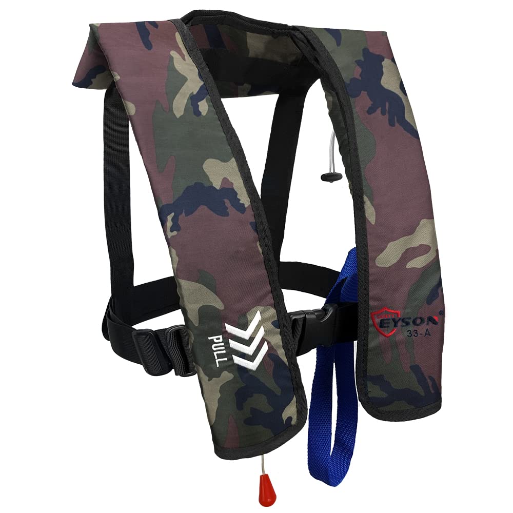自動膨張式ライフジャケット タイプA 迷彩 Amazon | EYSON ライフジャケット手動膨張式 自動膨張式 救命