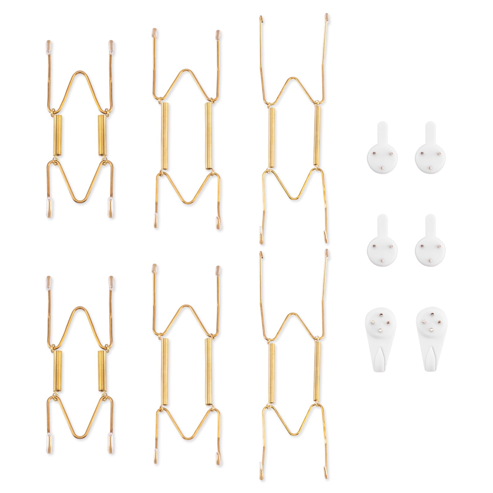 Bilillo Plate Hangers for The Wall, 6 pcs, 4/6/8 Inch