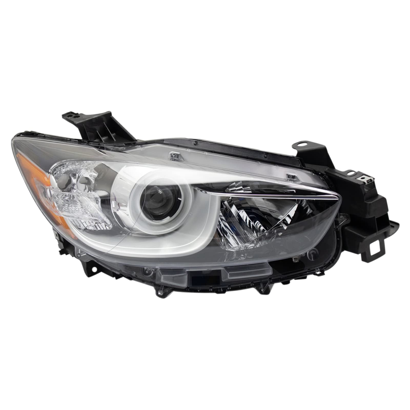 TRQ Passenger Side Headlight Assembly Halogen Compatible with 2013-2016 Mazda CX-5 MA2519146