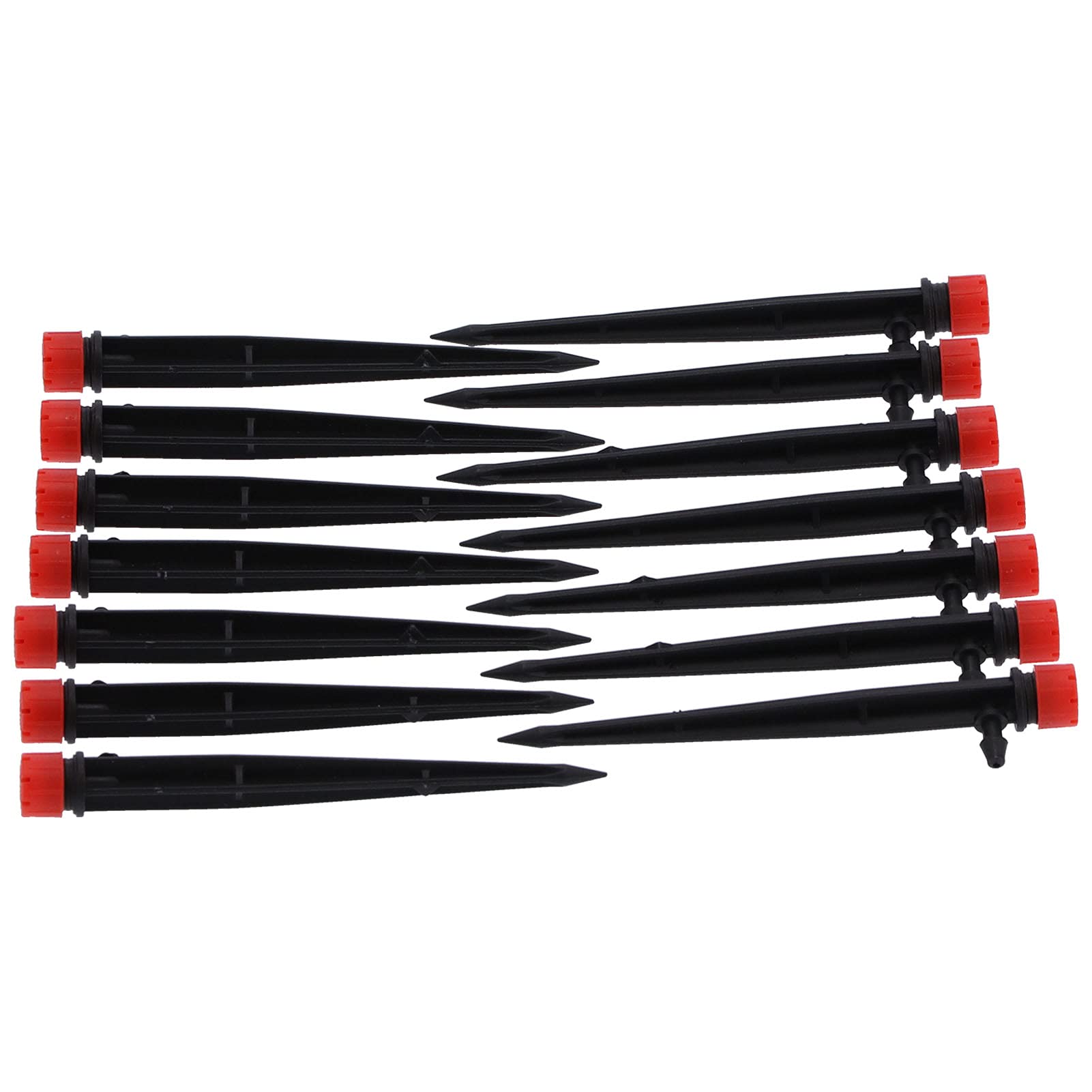 200PCS de riego por Goteo de Flujo de Agua con gotero de riego Ajustable de 8 Orificios de 360 ​​​​Grados para Manguera 4/7
