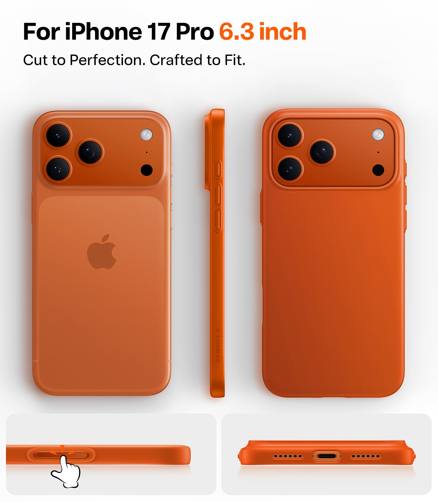 Amazon.com: TORRAS Magnetic Slim Fit for iPhone 17 Pro Case 6.3