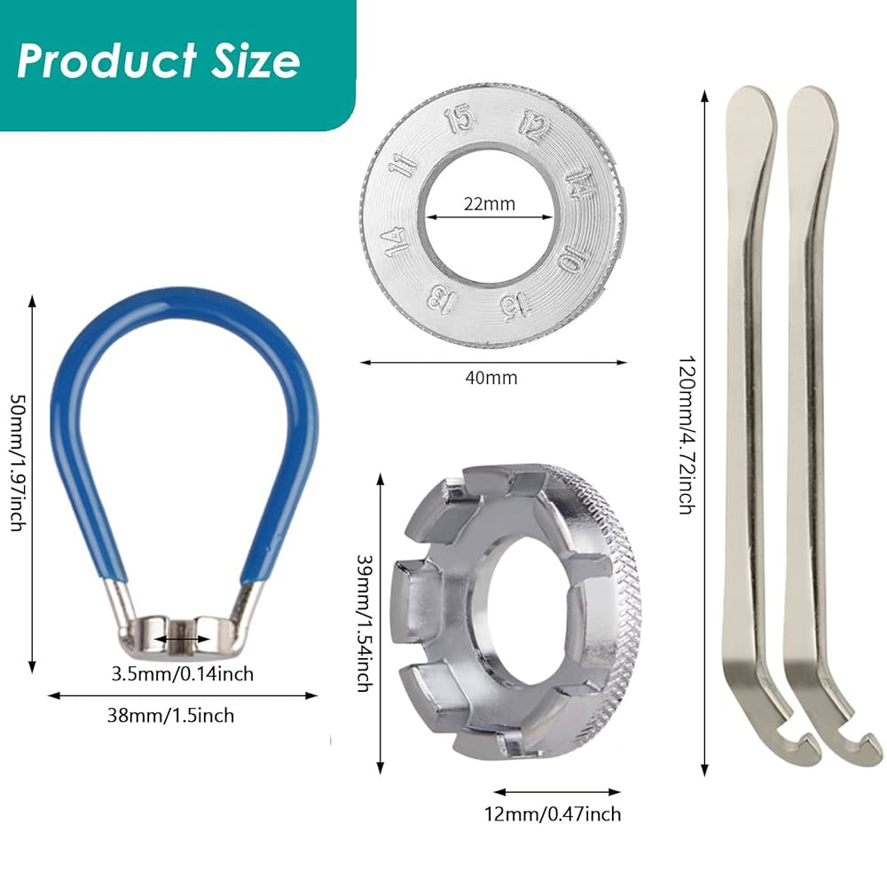 Amazon.co.jp: Kingsie 自転車 スポークレンチ 4点セット タイヤ