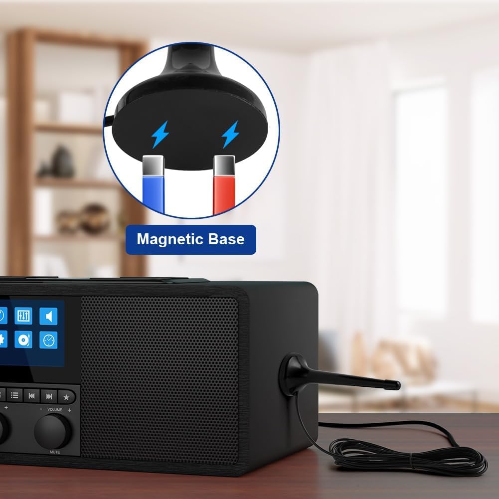 DAB-антенна для Hi-Fi-системы в помещении, 3M FM, внутренняя радиоантенна, цифровая, телескопическая, телевизионная антенна для тюнера, стереоусилителя, ресивера, AV-системы, аудио, видео, домашнего кинотеатра