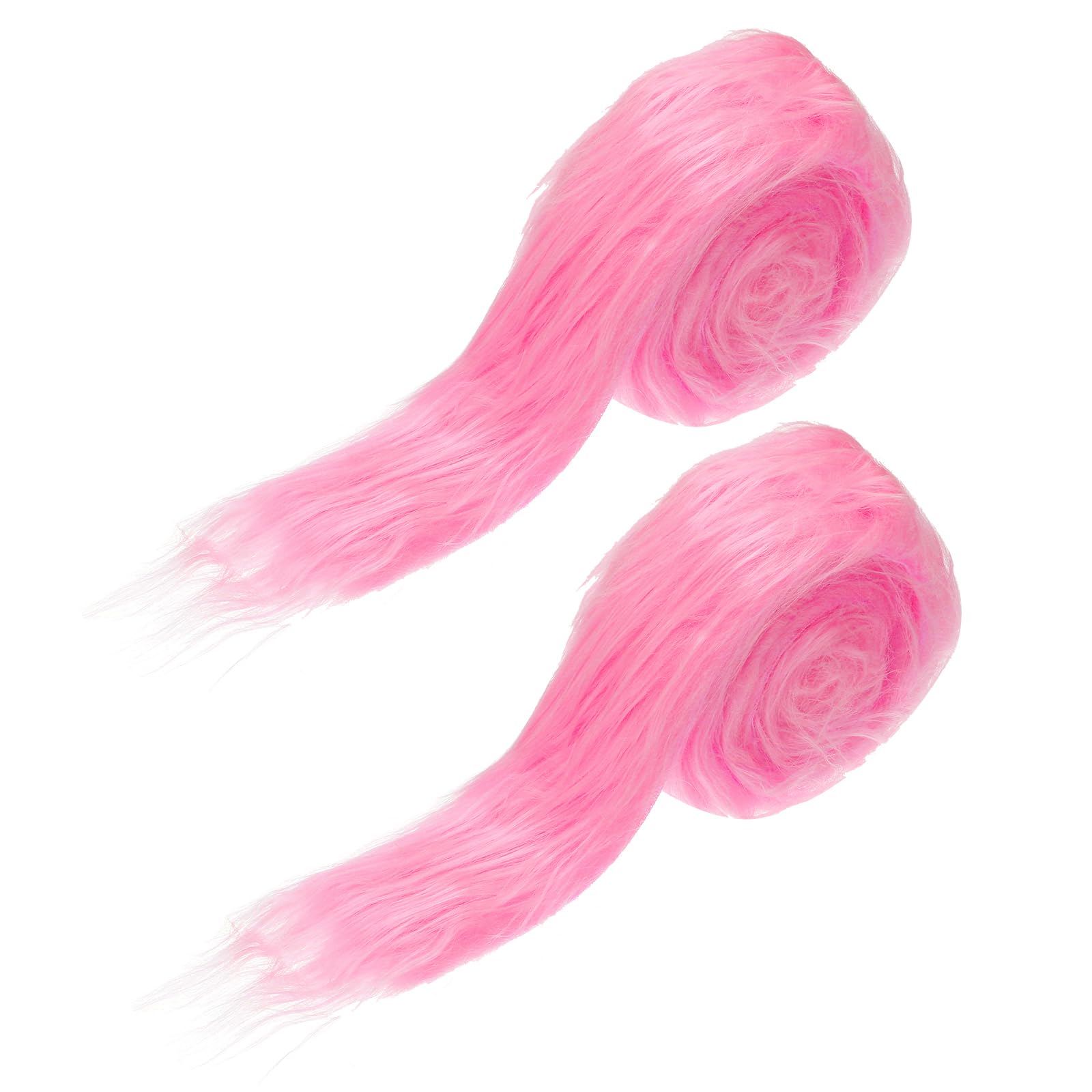 Fausse fourrure peluche rose PATIKIL en ruban pour réparer ou border des vêtements d'hiver DIY