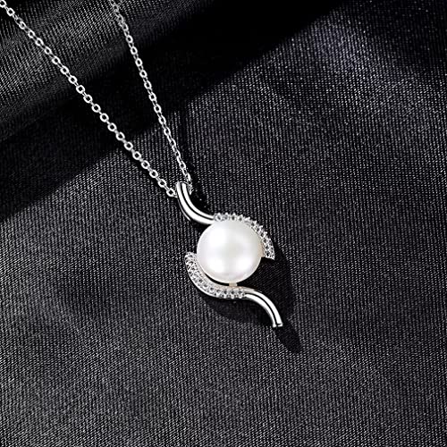 Colliers pendentifs en perles d'eau douce pour femmes en argent 925