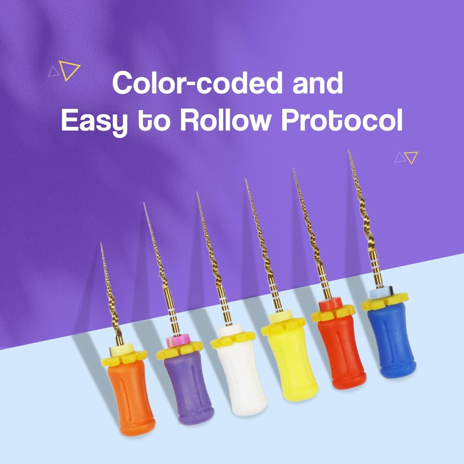 Hand File 21mm Assorted SX-F3 | Gold - (Pack of 6)