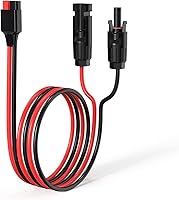 Vista 9 de Cable de Panel Solar 10AWG 20FT a Conector Anderson 2 6 10 20 35 50FT Cable de Extensión Solar para Estación de Energía Portátil Generador Solar