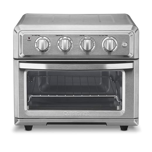 Cuisinart TOA60 Horno tostador de convección AirFreider, horno premium de 1800 vatios con funciones 7 en 1 y amplio rango de temperatura, freidora de aire de gran capacidad con temporizador de 60