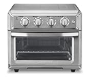 Air Fryer + Convection Toaster Oven by Cuisinart, 7-1 Oven with Bake, Grill, Broil & Warm Options, Stainless Steel, TOA-60