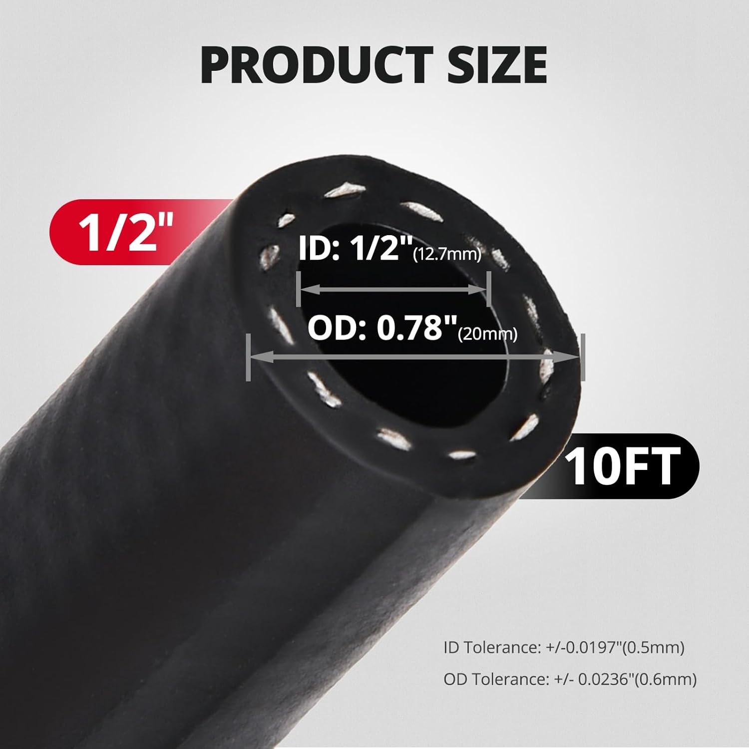 EVIL ENERGY 1/2" Transmission Oil Cooler Hose 10FT 250PSI SAE J1532