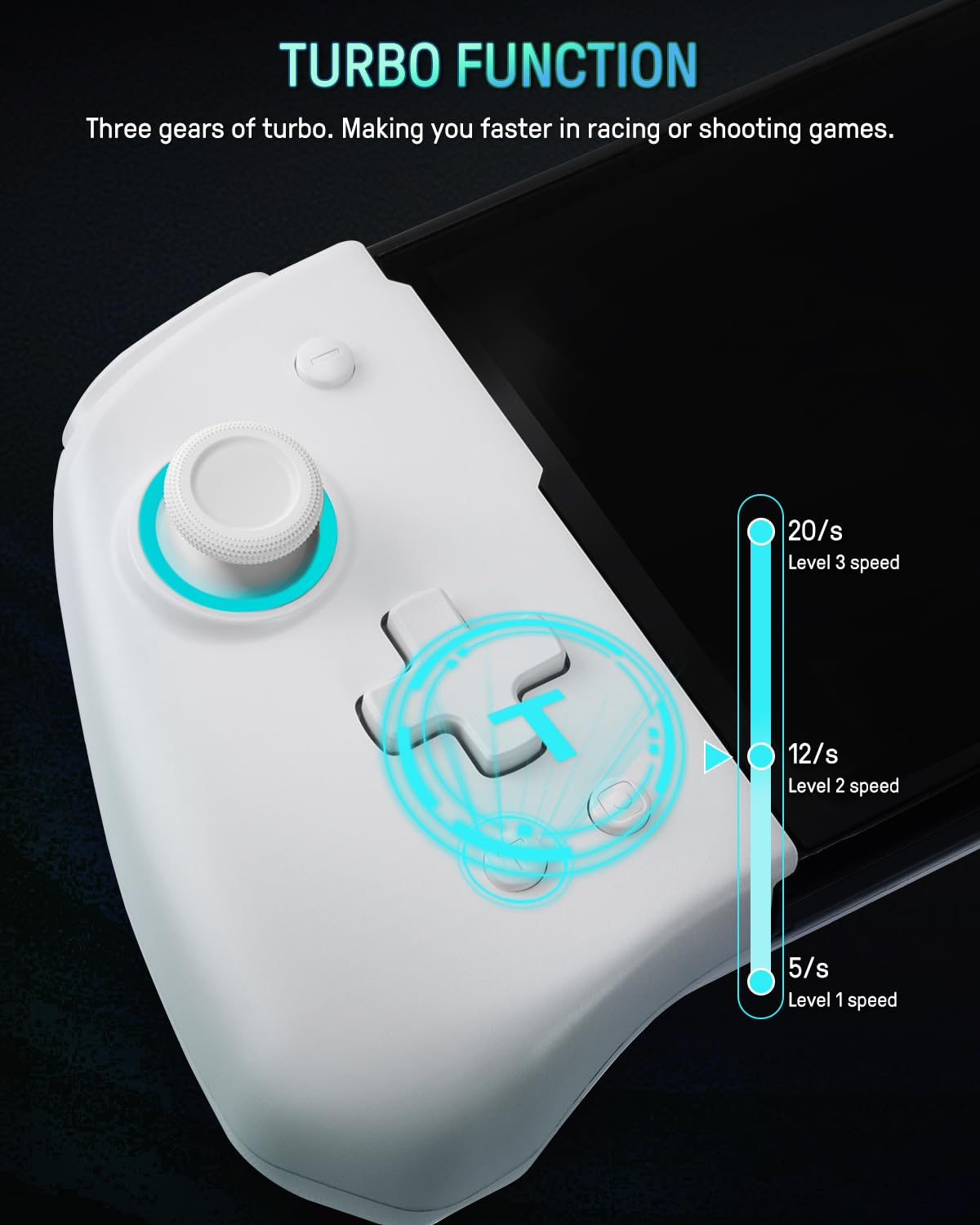 FUNLAB Switch Joypad Controllers for Nintendo Switch/OLED Joycon Replacement, Customizable Switch handheld Controller with Hall Effect Joysticks, Luminous One-Piece Controles Joypad Controller - 7 LED Colors - imagen 8