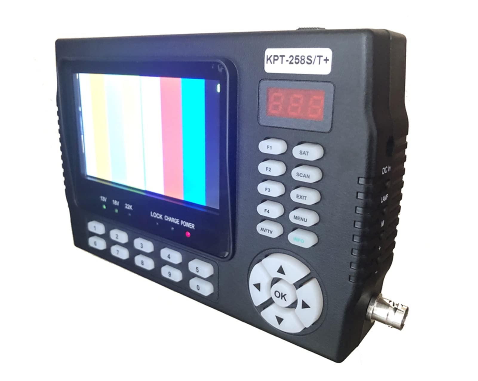 Pointeur Satellite KPT-258S / T DVB-S2 / T2 Satellite la télé Finder Recepes de TV HD Test de signal de compteur de récepteur satellite numérique vs ST-5150(KPT 258ST)