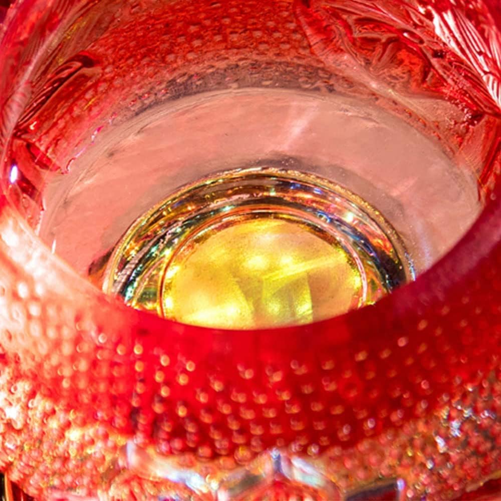 Decorative Lighting Oil Lamp Crystal Lotus Buddha Front Light Glass Oil Lantern Wicks with Fire Control Knob Kerosene Lamp Emergency Lighting Lamp