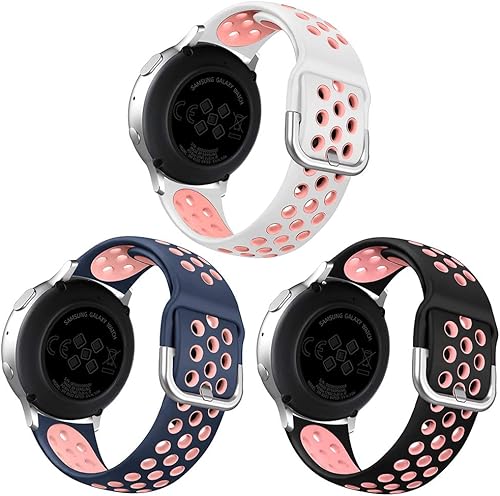 3 paquetes compatibles con Samsung Galaxy Watch Active 2 bandas de 1.575in 1.732in, Galaxy Watch 1.654in Band, Galaxy Watch Active Band, 0.787in 3 paquetes compatibles con Samsung Galaxy Watch Active 2 bandas de 1.575in 1.732in, Galaxy Watch 1.654in Band, Galaxy Watch Active Band, 0.787in