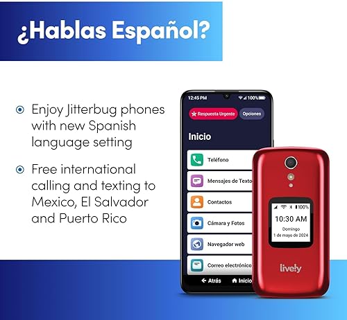 Miniatura 8 de LIVELY Jitterbug Smart4 Smartphone para personas mayores - Teléfono celular para personas mayores - No compatible con otros operadores inalámbricos