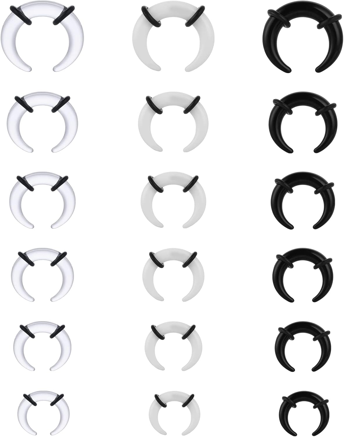 Yolev 6 Stück Fake Nose Ring Septum Piercing Nasenring Fake Yolev 6 Stück Fake Nose Ring Septum Piercing Nasenring Fake