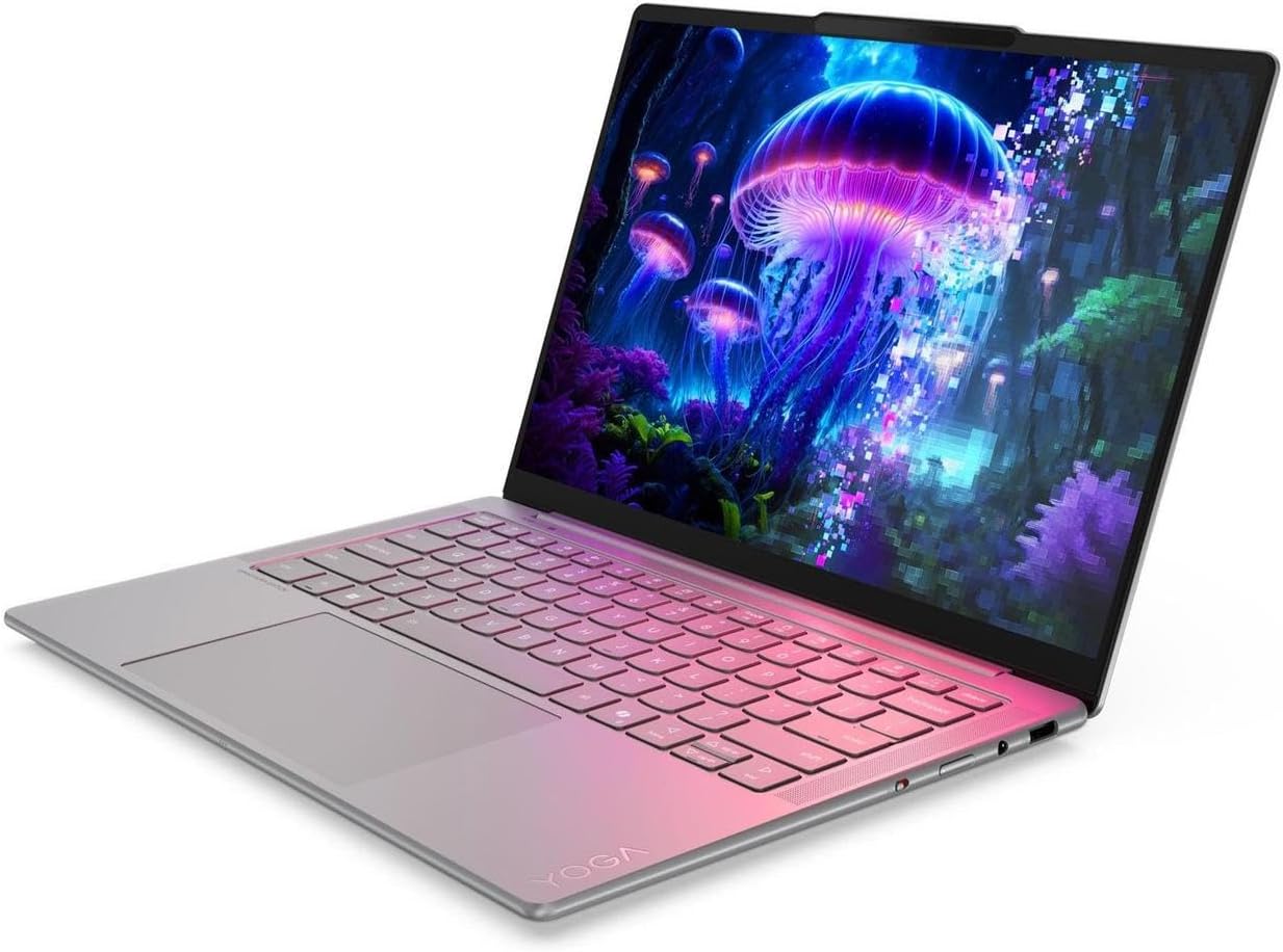 Lenovo Slim 7i Aura Edition Laptop with Intel Core Ultra 5 226V Processor, 14” Touchscreen OLED 400nits Display, 16 GB LPDDR5X-8533MT/s Memory, 1TB Storage, Wi-Fi 7, 5MP RGB+IR Cam, and Win 11 Pro