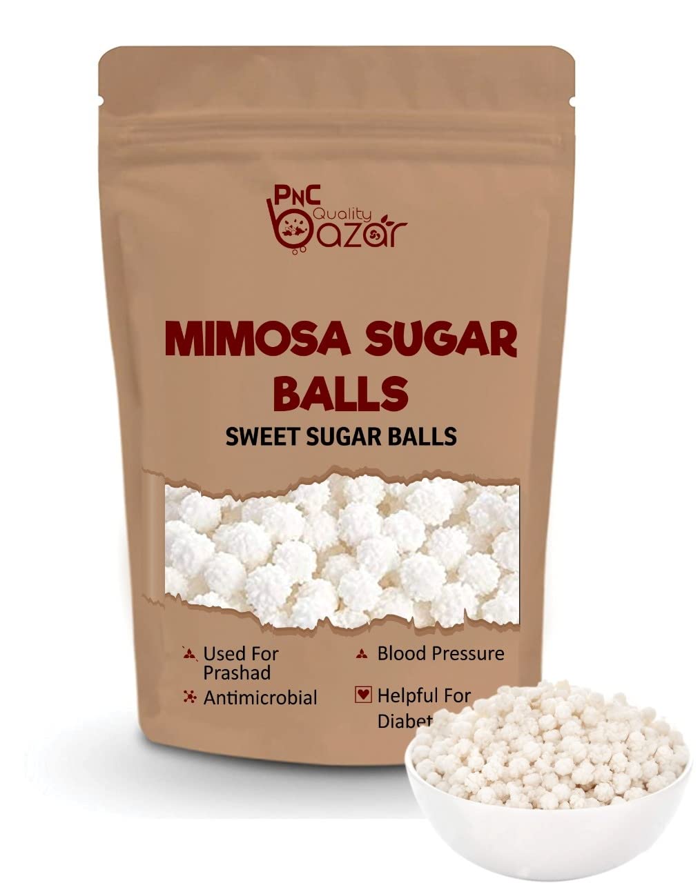 PNC Quality bazar Mimosa Sugar Balls | Kasi Sweet Balls | khanchana for Prasad (500gm) (B09X7BK7YS) Amazon Price History, Amazon Price Tracker