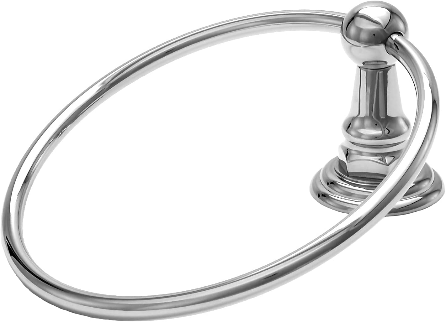 Westbrass 2953-26 Wall Mount 8" Towel/Robe Ring in Polished Chrome - - 