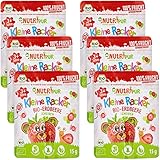 BIO Frucht Snack für Kinder: 6x15g Erdbeeren Gefriergetrocknet BIO – Gefriergetrocknete Früchte – Getrocknete Früchte – Kleine Racker von NutriPur
